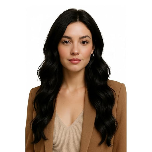 Full Shine Utip Human Hair Extensions 28 Inch Long Remy Hair 100 Grams Natural Black Keratin Tip Hair Extensions Real Human Hair for Women add Length Prebonded Fusion Extensions