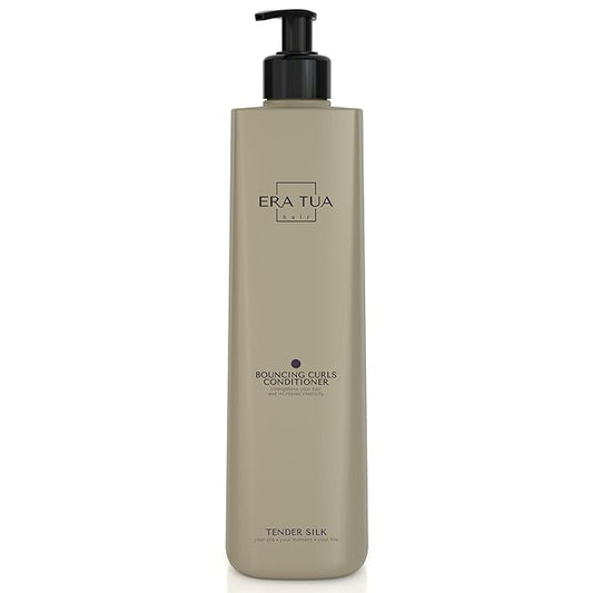 Tender Silk Bouncing Curls Shampoo | Dutch Made & Formulated | Care for Curly Hair Enhancing | Elegant Floral & Fruity Scent of Lychee, Peony, Magnolia & Rose | 750 ml