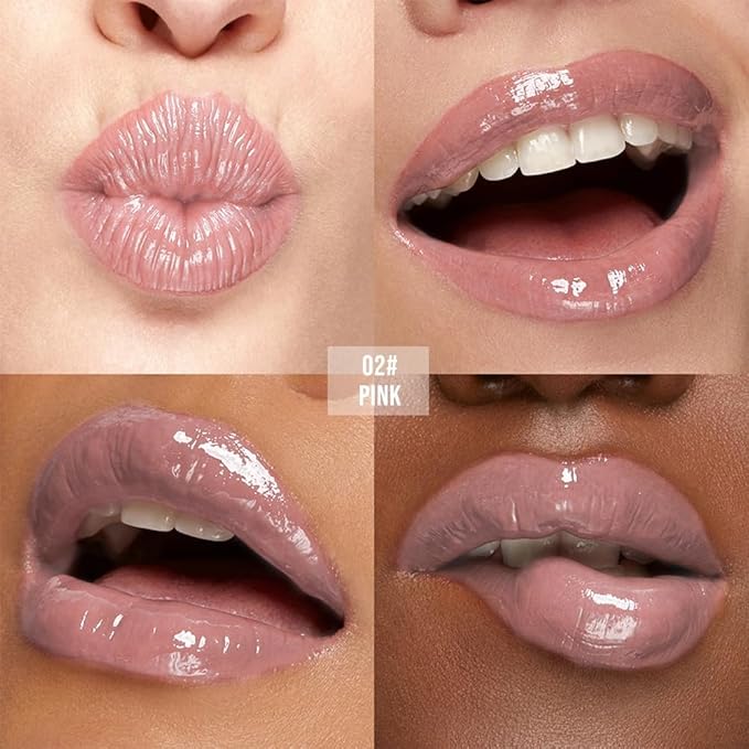 Moisturizing Lip Balm – Hydrating Nourishing Lip Care with Natural Ingredients, Vitamin E & Shea Butter, Smooth Non-Sticky Tinted Lip Balm for Dry & Chapped Lips, Soft Glossy Lipstick Set:1+2