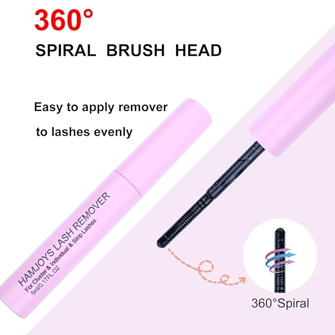 Cluster Lash Glue Remover Quick-Dissolving False Eyelash Remover for Easy Removing Lash Bond and Seal Safe Formula Lash Extension Clusters Remover 5ml Cluster Eyelash Extensions Remover