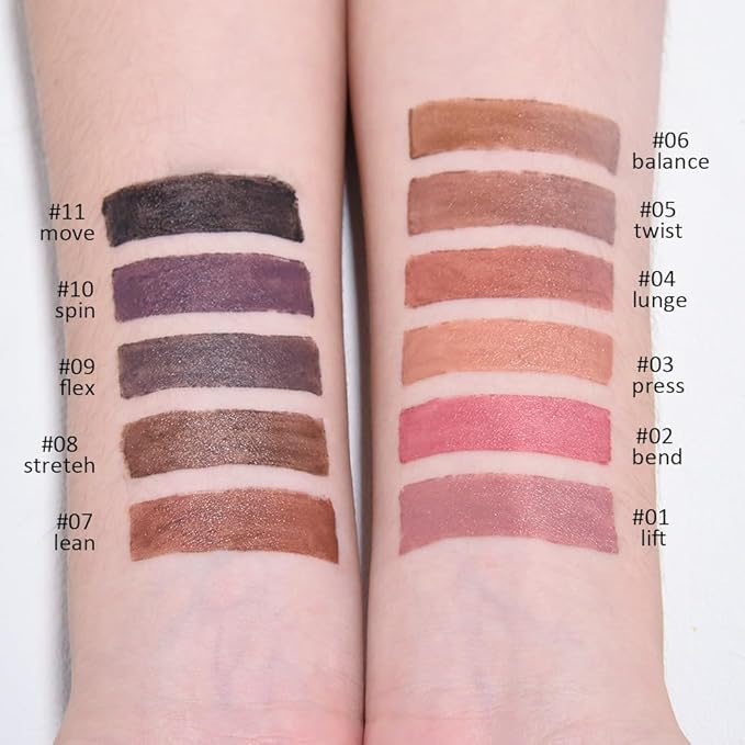 SUAKE Plump Matt Lipstick Lipliner Pencil Pack,Waterproof Crayon with Silicone Smudger for Define Contours & Sculpting Lip, Longwear Moisture Smooth Creamy Formula for Lip Makeup-09 Deep Black