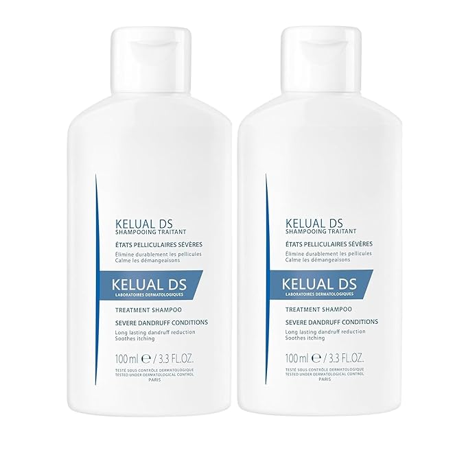 Anti-Dandruff Shampoo, Treatment Shampoo for Severe Dandruff, Long-Lasting Relief, 3.3 Fl Oz (2 Pack)