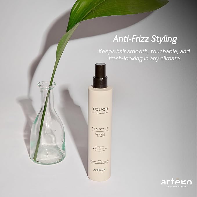 Artègo TOUCH Sea Style Salt Spray (8.5 fl oz) – Texturizing Beach Waves Spray for Volume, Body & Frizz Control