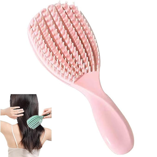 Unisex Soft And Elastic Scalp Massage Comb Massager, Shampoo And Itching Comb Does Not Hurt The Scalp And Hair, Can Also Be Used For Curly Hair Care (Pink, Small)