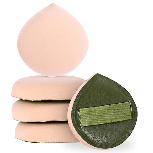 5 Pcs Foundation Sponge, Makeup Sponges, Cushion Foundations Puff, Latex-Free Makeup Applicator Sponges, Soft and Reusable Foundation Sponge for Liquid