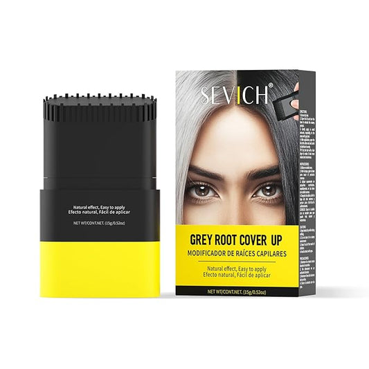 SEVICH Touch Up Comb 2 in 1 Korean, Instant Hair Root Touch-Up Stick | Dual-Sided Design For Natural Gray Coverage, Long-Lasting Moisturizing Formula With Plant Extracts,15g Medium brown