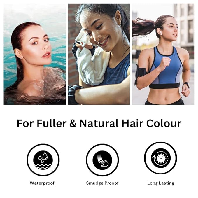 MinaiBrow Tint Kit (Medium Brown) - Natural Spot Coloring Brow Tinting Powder with Oil & Brush - Water & Smudge Proof Instant Brow Dye Kit - 100% Gray Converge - Vegan and Cruelty-Free