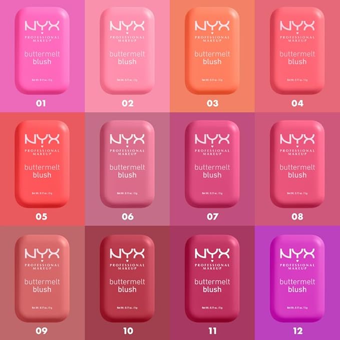 NYX PROFESSIONAL MAKEUP Buttermelt Powder Blush, Fade and Transfer-Resistant Blush, Up to 12HR Make Up Wear, Vegan Formula - Had Butta