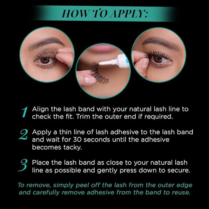 Ardell Natural Lashes False Eyelashes 106 - Black, Lightweight Strip Lashes Natural Volume & Length for Everyday Wear, 4 Pack