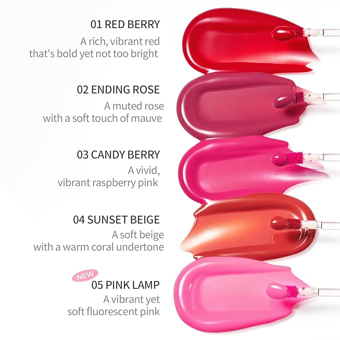 Pudding Glow Korean Lip Tint | Natural Lip Stain | Gloss to Stain | Long-Lasting & Non-Sticky | Lightweight Lip Tint 0.14 oz. (04 SUNSET BEIGE)