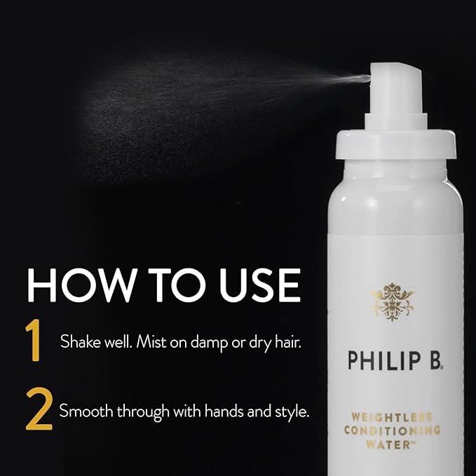 PHILIP B Weightless Conditioning Water - 5.07 fl. oz. (150 ml) - Restores Bounce and Smoothness, Giving Hair Shine & a Fuller Appearance