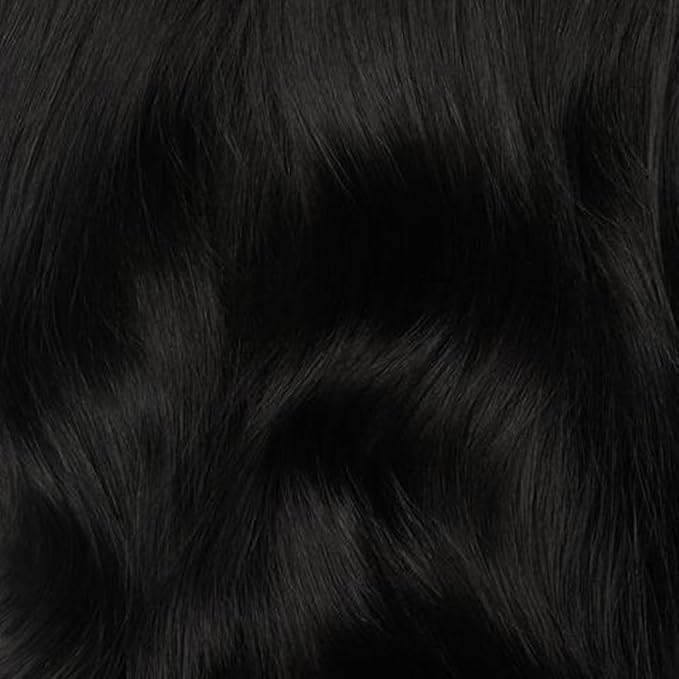 Luxy 100% Remy Human Hair - Seamless Clip-In Hair Extensions - Multi-Dimensional Color for Natural Blending, Adds Volume & Length 50 grams 12" Off Black Seamless