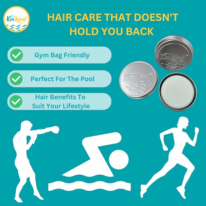 KinKind KEEP me! Shampoo Bar Tin Container. This soap dish travel tin is ideal for holidays, gym & pool. Fits all solid hair and beauty bars perfectly.