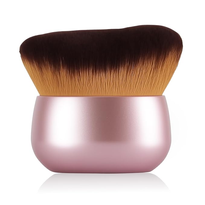 Extra Large Makeup Brush & Self Tanning Brush For Self Tanner，For Foundation，Arms And Legs makeup&Bronzer Blend, Body Makeup,Face&Back Makeup - Easy Use, Wet/Dry Use- Pink Rose Gold