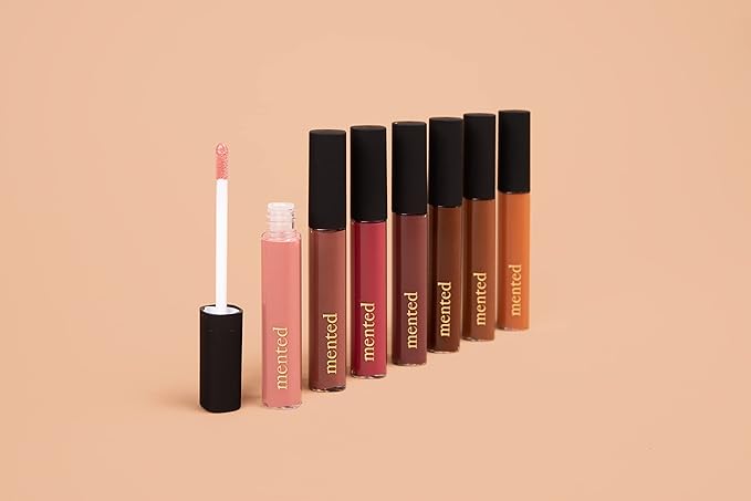 Mented Cosmetics Lip Gloss for Women Tinted Lip Balm Stain, Long Lasting Buildable Moisturizing Lipgloss Lipstick Topper, Made in USA, Cruelty Free Vegan Makeup, Pink About Me