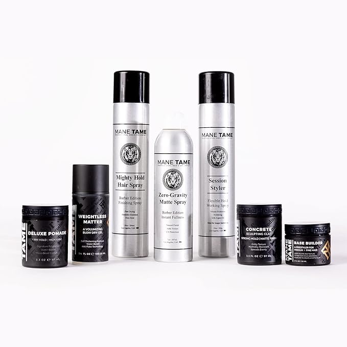 MANE TAME Zero-Gravity 7oz Matte Finish Spray - Adds Instant Fullness, Volume, Texture, and UV Protection for Thicker, Styled Hair
