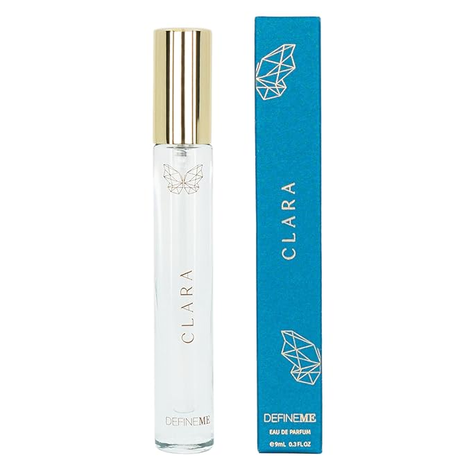 DefineMe Natural Perfume Mist, Clara, 0.3 FL OZ, Travel Size, Purse Spray