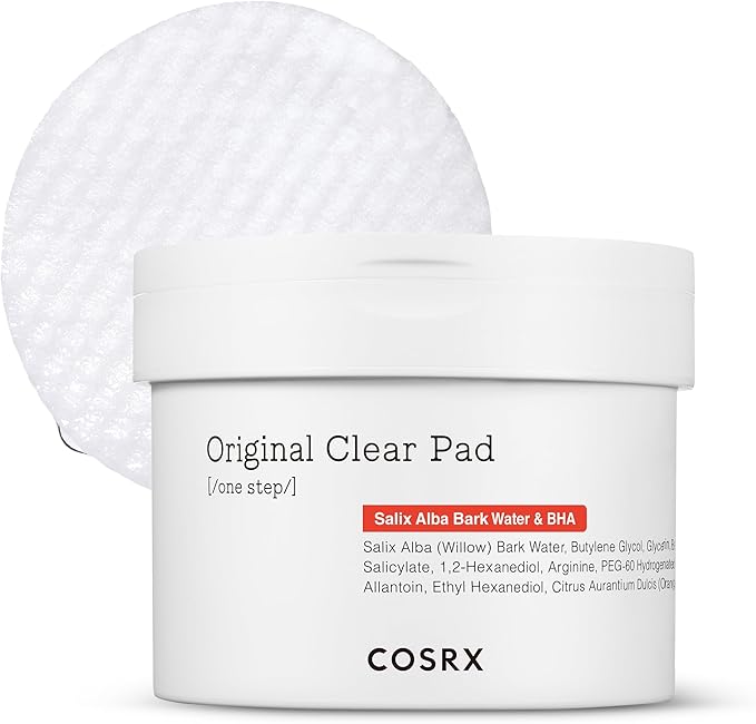 COSRX BHA Toner Pads, 70 Sheets, Exfoliating Pads for Dead Skin & Blackheads, Minimize Pores, Prevent Breakouts, Smooth Skin Texture, Korean Skin Care, Stocking Stuffers, Holiday Gifts,Gifts For Women