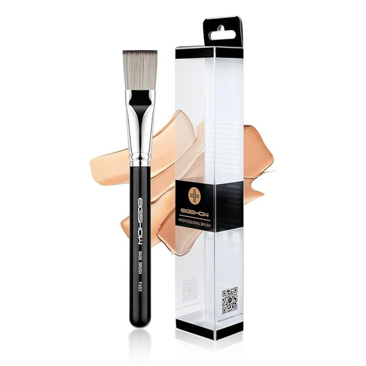 Mask Brush, EIGSHOWBEAUTY Facial Mask Brush Wood Handle Premium Bristle Face Mask Application Foundation Brush Cosmetic Tools for Women, Girls Body Lotion, Mud, Clay, Charcoal Mixed Mask - Grey