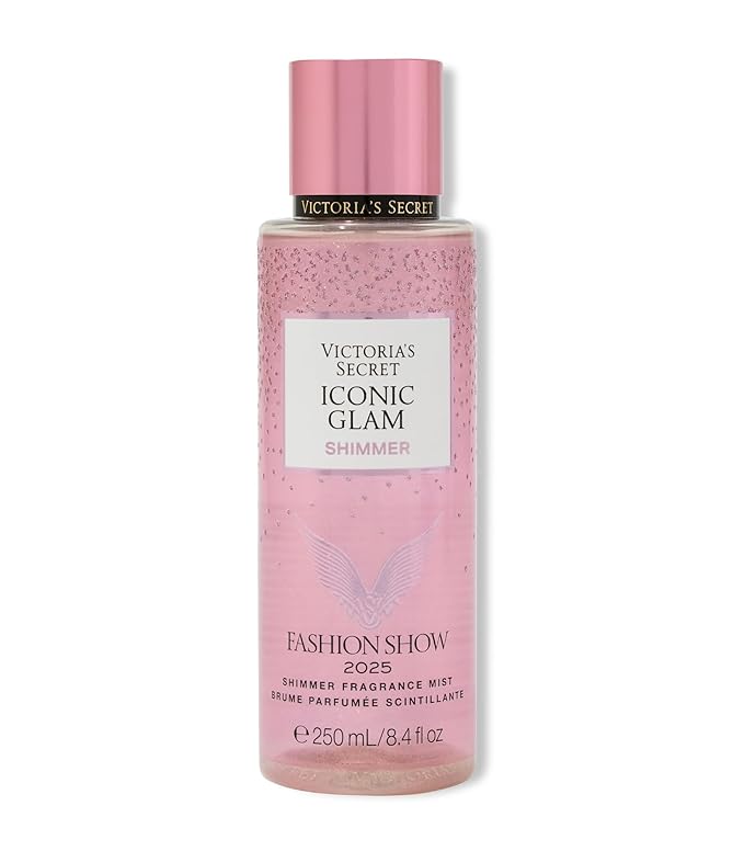 Victoria's Secret Fashion Show Iconic Glam Shimmer Fragrance Mist, Body Spray for Women (8.4 oz)