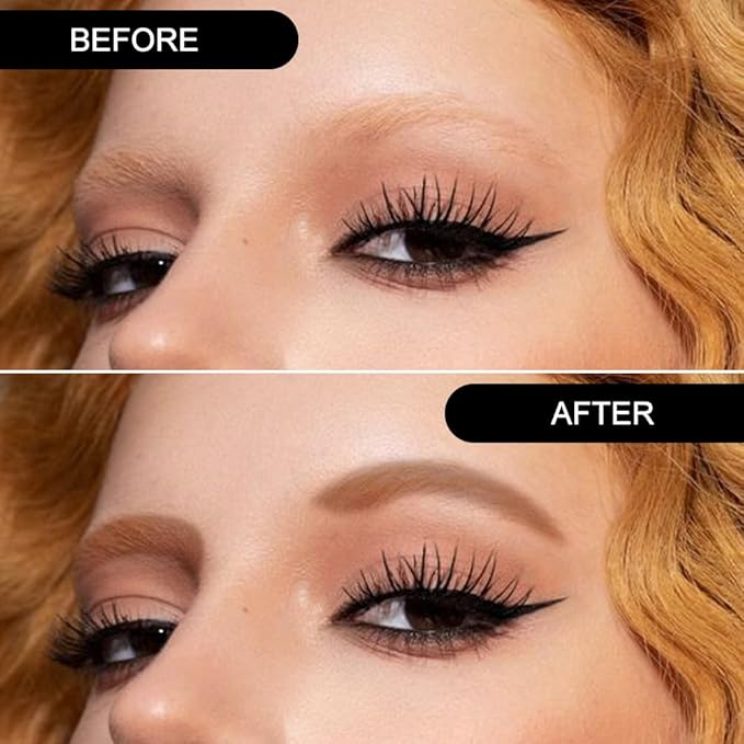 Eyebrow Powder Medium Brown Black Grey Kit,Eye Brow Powder for Women with Brow Brush,Long-Lasting Waterproof Three Colors Brow Filler Get Full Defined Natural Brows,Brown Eyebrow Powder Makeup