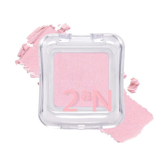 2aN Pure Glash Highlighter – Glass-Like Sheen Powder Highlighter for a Natural, Radiant Glow | Buildable, Long-Lasting, Lightweight Formula (MERMAID, 0.8oz)