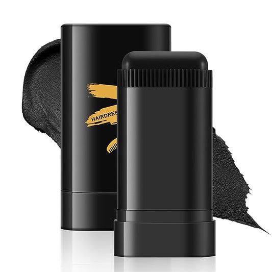 Boobeen Root Touch Up Hair Color Stick，Blendable Hairline Powder for Gray Coverage，Long Lasting Root Cover Up & Thinning Edges,Natural Finish for Women & Men
