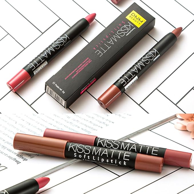 BINGBRUSH Smooth Longwear Lipstick Pack Set, Matte Color Stick Ultimate Lip Crayon for Makeup Collection - Waterproof Velvet Lipgloss Lip Stain (19#)