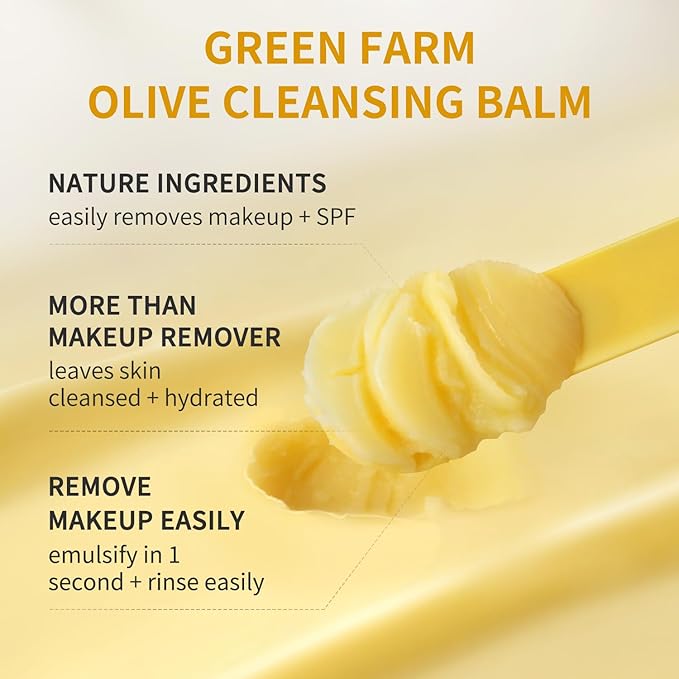 Makeup Remover Cleansing Balm - Instantly Melts Waterproof Mascara & Long-Wear Makeup, No Residue, Gentle for Sensitive Skin