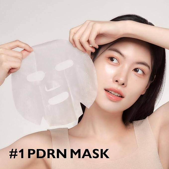 Genabelle PDRN Rejuvenating Mask Sheet - Lightweight Glass Skin & Toning Mask Sheet with PDRN, Niacinamide, Hyaluronic Acid, To Deeply Hydrate, Cool, and Visibly Plump the Skin, 0.84 fl oz* 5ea