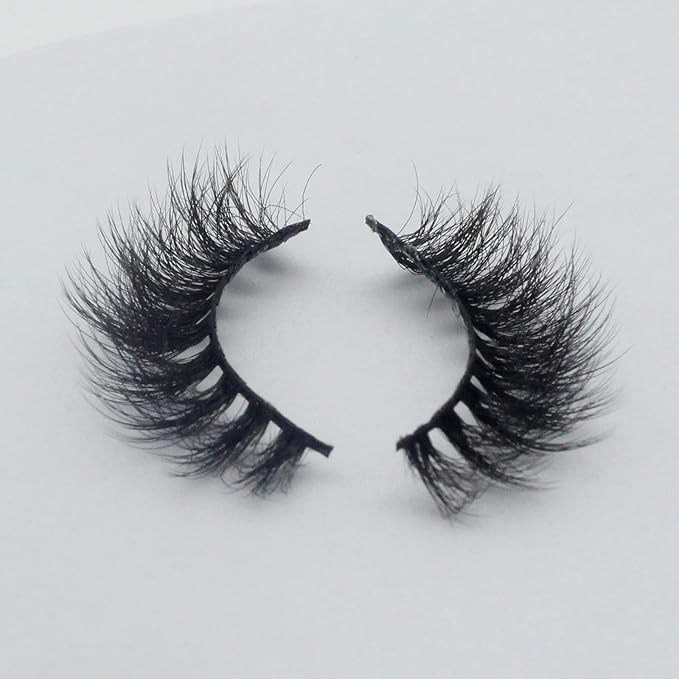 Fake Lashes False Eyelashes Cat Eye Lashes Faux Mink Lashes Natural Look 8D Fluffy Wispy Lashes That Look Like Extensions Pestañas Postizas D Curl Lash Strips 7 Pairs Pack