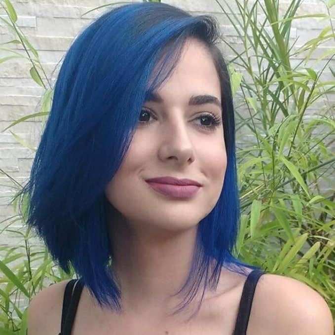 MANIC PANIC Classic Shocking Blue Semi Permanent Hair Color - Dark Cobalt Blue Hair Dye for Women & Men That Lasts 4-6 Weeks - Vegan, Ammonia & Cruelty-Free - Create & Mix Custom Shades (4oz)