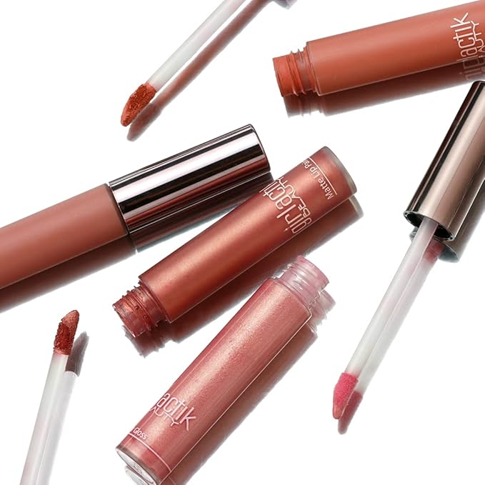 Girlactik Long Lasting Matte Lip Paint Liquid Lipstick in Allure- Long wearing, Smooth Application, Pigmented, Non-Crack Formula, Lightweight, 7.5 ml / .25 oz, (Romance)