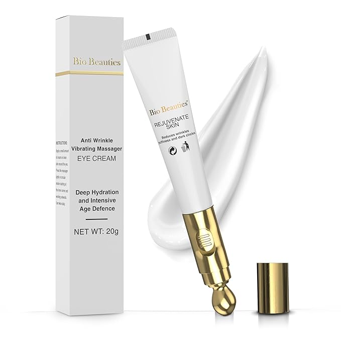 Electric Massage Eye Cream Depuffing Hydration for Dark Circles & Tired Eyes, Soothing Anti-Aging Treatment for Fine Lines, Firming Eye Skincare