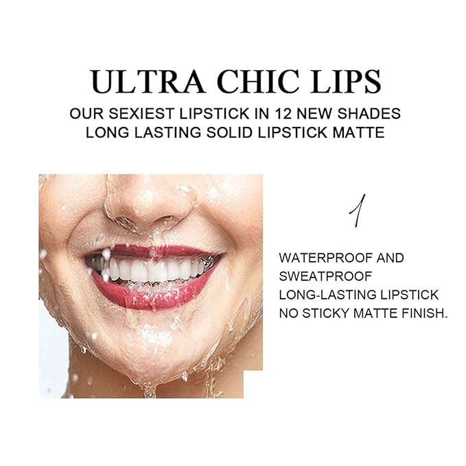 BONNIE CHOICE 6Pcs Matte Lipstick Set, Brown Nude Pink Purple Rose Red Matte Lipstick Sets for Women Velvet Lipstick Long Lasting Waterproof 24 Hours Lip Stick Makeup Christmas Day Gift Sets (A)