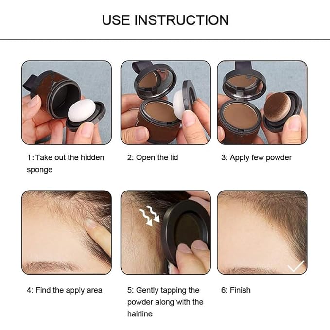 Hairline Powder Root Touch Up Hair Color, Instant Hairline Powder for Thinning Areas and Gray Hair Coverage, Natural and Non-greasy Root Cover up for Women and Men (Dark Blonde, 05)