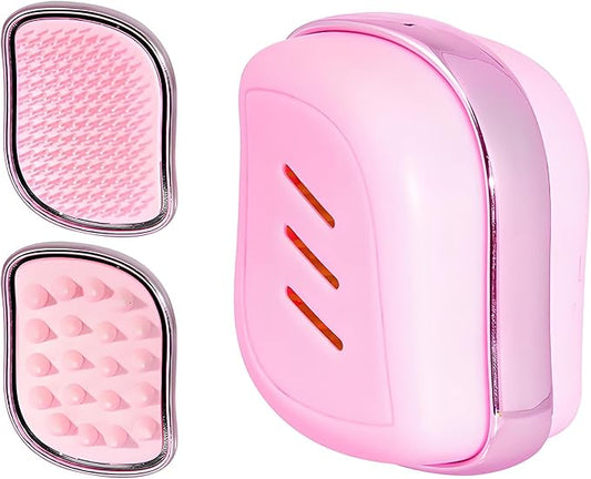 2-in-1 Scalp Massager Shampoo Brush,Scalp Dandruff Removal with Soft Silicone Bristles,Wet & Dry Scalp Care Head Scrubber Hair Washing,Comfortable for All Hair Types