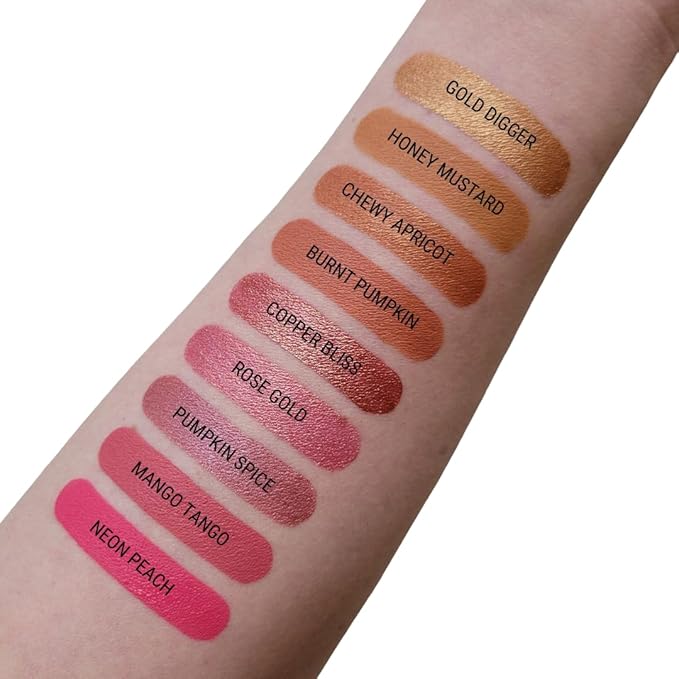 Aromi Matte Liquid Lipstick | Long-lasting, Bright Peachy Coral Lip Color, Vegan, Cruelty-free, Gluten Free Waterproof (Neon Peach)