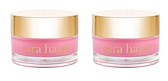 Sara Happ The Sweet Clay Lip Mask to Nourish, Restore, Renew and Regenerate Lips - Healing Bentonite Clay, Shea Butter, Soothing Natural Oils, 0.47 oz (2-Pack)