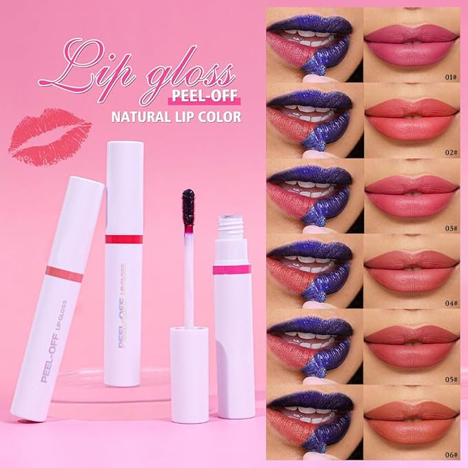 Peel off Lip Stain Masque - Lip Liner Peel Off Lip Stain Tattoo, All Day Peel-Off Lip Tint,Long Lasting Waterproof Transfer-proof Lip Mask Peel Off Lip Gloss,Stay Lip Makeup C03#