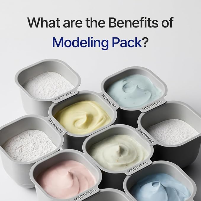 Mediheal Derma Modeling Pack Teatree*2 - Rapid Cooling For Soothing Skin - Easy DIY Home Spa Kits, Hydrating Icy Jelly Mask For Skin Refreshment