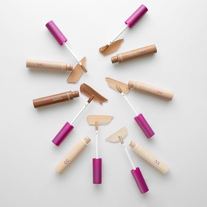 Lumene Under Eye Concealer - CC All-Over Hydrating Concealer with Medium Coverage - Multi-Tasking Under Eye Makeup Infused with Hyaluronic Acid with a Skin-Like Finish - 7 Deep (0.3 fl oz)