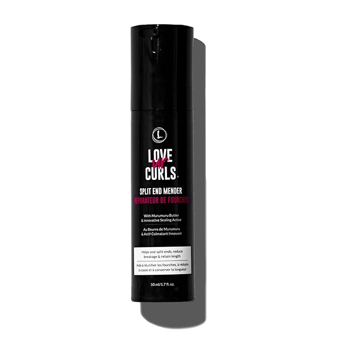 Love Ur Curls - Split End Mender Restorative Leave in Treatment, for Dry, Damaged Hair, Hydration, Prevent Breakage & Seals Split Ends, 50mL