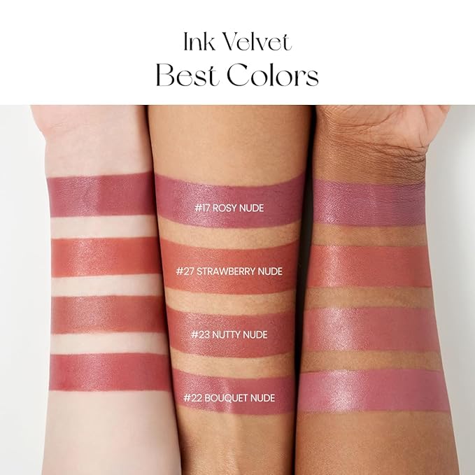 Peripera Ink the Velvet Lip Tint - High Pigment Color, Longwear, Weightless, Not Animal Tested, Gluten-Free, Paraben-Free (016 HEART FUCHSIA PINK)