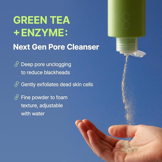 BY WISHTREND Green Tea & Enzyme Powder Wash, 3.88 oz
