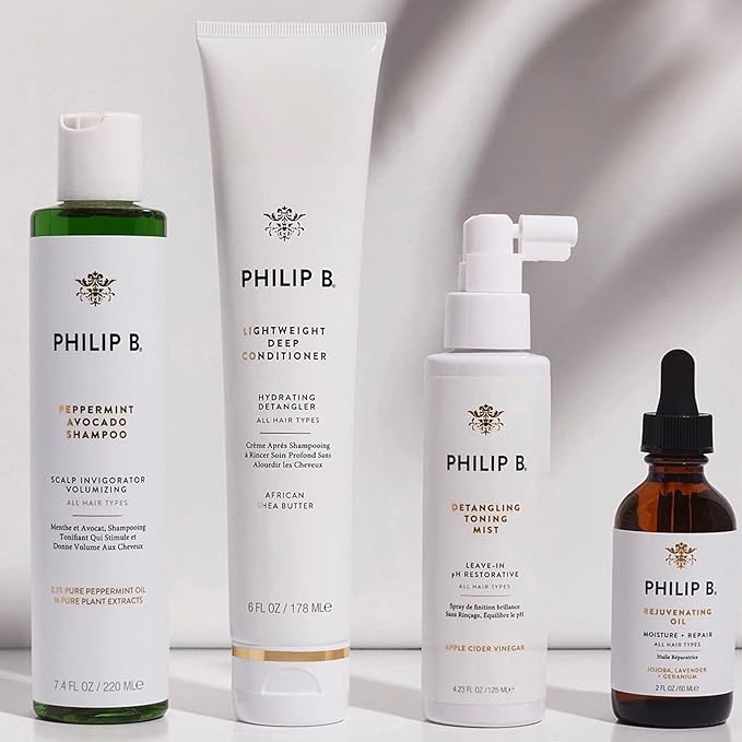 PHILIP B Lightweight Deep Conditioner, 6 fl. oz. (178 ml) - Hydrating Detangler, Adds Moisture, Shine and Smoothness, For All Hair Types
