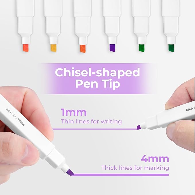 M&G 6 Pcs Aesthetic Cute Pastel Highlighters, Assorted Colors, No Bleed Bible Highlighters, Dry Quick With Soft Chisel Tip, Easy to Hold, for Journal, School Supplies, Office, Bible