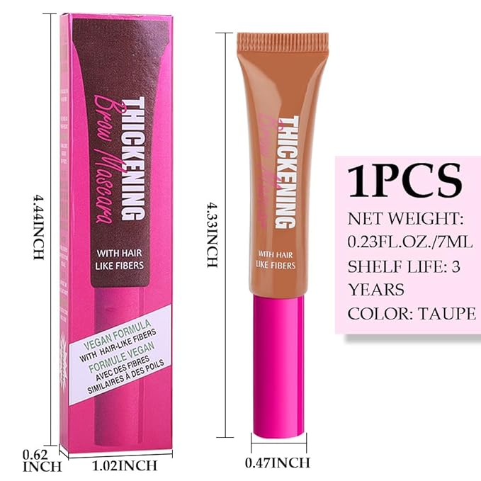 Kaely Thickening Brow Mascara,Tinted Eyebrow Gel Waterproof,Eyebrow Color Makeup,Brow Fast Sculpt,Vegan,Cruelty Free,maquillaje gel para cejas a prueba de agua,03 Auburn