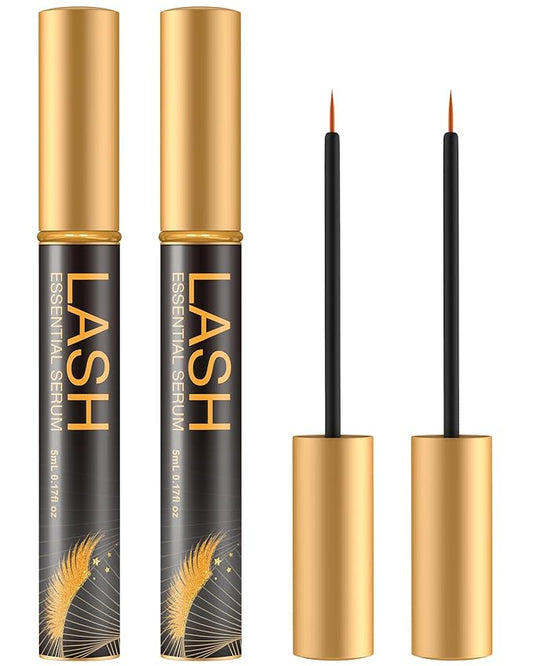 Nourishing Lash & Brow Serum – Enhances the Look of Fuller, Longer Eyelashes and Eyebrows – Gentle Formula for Sensitive Eyes – Vegan & Cruelty-Free – 0.17 fl oz (Pack of 2)
