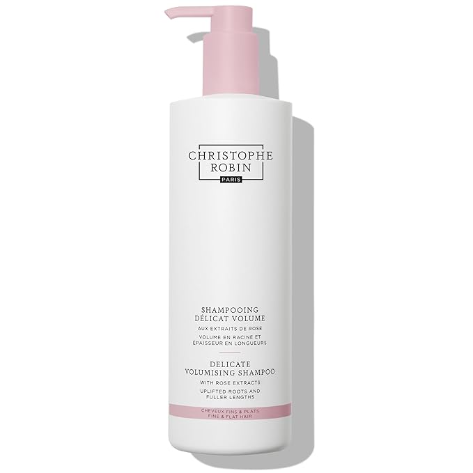 Christophe Robin Delicate Volumizing Shampoo With Rose Extracts for Thin, Fine, and Flat Hair Jumbo Size 16.9 fl. oz
